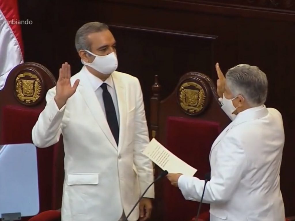 Luis Abinader el toma de posesión